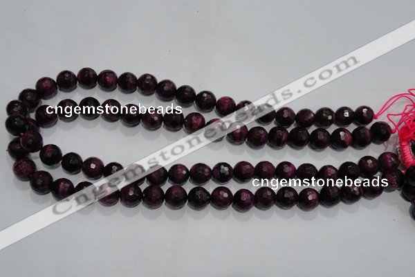 CTE971 15.5 inches 6mm faceted round dyed red tiger eye beads