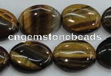 CTE98 15.5 inches 15*20mm oval yellow tiger eye beads wholesale