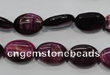 CTE993 15.5 inches 10*14mm oval dyed red tiger eye beads wholesale