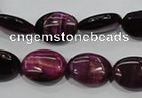 CTE995 15.5 inches 13*18mm oval dyed red tiger eye beads wholesale