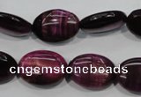 CTE996 15.5 inches 15*20mm oval dyed red tiger eye beads wholesale