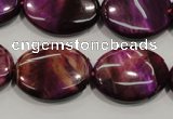 CTE997 15.5 inches 18*25mm oval dyed red tiger eye beads wholesale