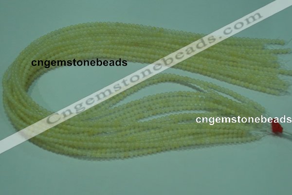 CTG05 15.5 inches 3mm round tiny yellow jade beads wholesale