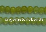 CTG06 15.5 inches 3mm round tiny yellow agate beads wholesale