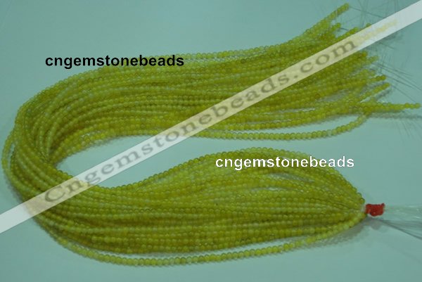 CTG06 15.5 inches 3mm round tiny yellow agate beads wholesale