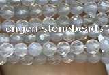 CTG1001 15.5 inches 2mm faceted round tiny grey agate beads