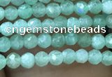 CTG1037 15.5 inches 2mm faceted round tiny green aventurine beads