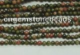 CTG104 15.5 inches 2mm round tiny unakite gemstone beads wholesale