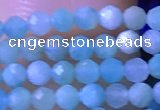 CTG1050 15.5 inches 2mm faceted round tiny amazonite beads