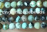 CTG1057 15.5 inches 2mm faceted round tiny African turquoise beads