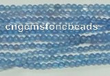 CTG107 15.5 inches 2mm round tiny blue agate beads wholesale