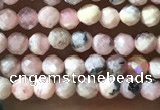 CTG1080 15.5 inches 2mm faceted round tiny rhodochrosite beads