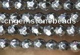 CTG1084 15.5 inches 2mm faceted round tiny hematite beads