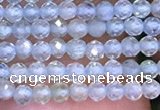 CTG1092 15.5 inches 2mm faceted round tiny quartz glass beads