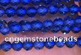 CTG1099 15.5 inches 2mm faceted round tiny quartz glass beads