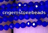 CTG1100 15.5 inches 2mm faceted round tiny quartz glass beads