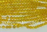 CTG111 15.5 inches 2mm round tiny yellow agate beads wholesale