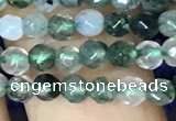 CTG1115 15.5 inches 3mm faceted round tiny moss agate beads