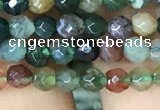 CTG1116 15.5 inches 3mm faceted round tiny Indian agate beads