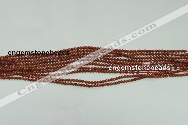 CTG112 15.5 inches 2mm round tiny goldstone beads wholesale