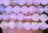 CTG1134 15.5 inches 3mm faceted round tiny morganite beads