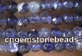 CTG1141 15.5 inches 3mm faceted round tiny iolite gemstone beads