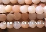 CTG1152 15.5 inches 3mm faceted round tiny pink aventurine beads