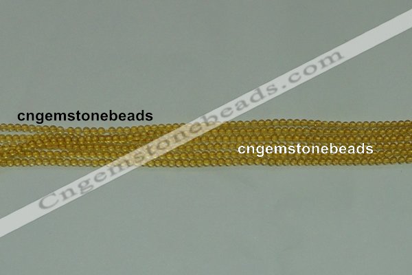 CTG116 15.5 inches 2mm round tiny citrine gemstone beads wholesale