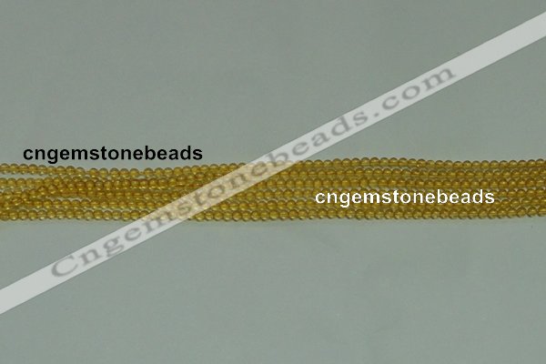 CTG116 15.5 inches 2mm round tiny citrine gemstone beads wholesale