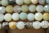 CTG1167 15.5 inches 3mm faceted round tiny amazonite beads