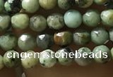 CTG1178 15.5 inches 3mm faceted round tiny African turquoise beads