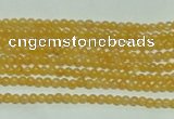 CTG118 15.5 inches 2mm round tiny yellow jade beads wholesale