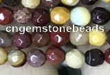 CTG1182 15.5 inches 3mm faceted round tiny mookaite gemstone beads