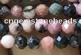 CTG1189 15.5 inches 3mm faceted round rhodonite gemstone beads