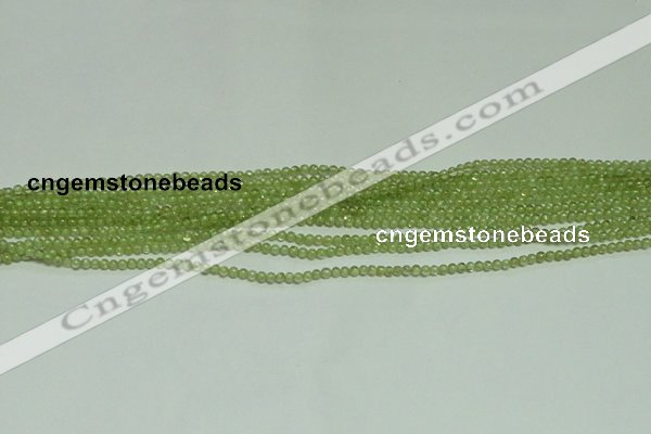 CTG119 15.5 inches 2mm round tiny peridot gemstone beads wholesale