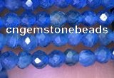 CTG1195 15.5 inches 3mm faceted round tiny apatite gemstone beads