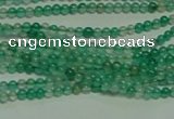 CTG122 15.5 inches 2mm round tiny green agate beads wholesale