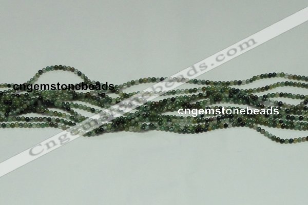 CTG126 15.5 inches 2mm round tiny moss agate beads wholesale