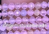 CTG1300 15.5 inches 2mm faceted round morganite gemstone beads