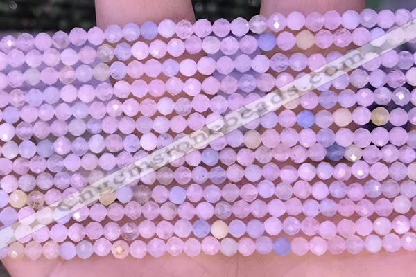CTG1301 15.5 inches 3mm faceted round morganite gemstone beads