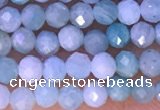 CTG1308 15.5 inches 3mm faceted round amazonite beads wholesale