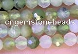 CTG1312 15.5 inches 3mm faceted round Australia chrysoprase beads