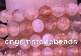 CTG1318 15.5 inches 3mm faceted round golden sunstone beads