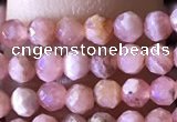 CTG1322 15.5 inches 3mm faceted round rhodochrosite beads wholesale