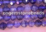 CTG1330 15.5 inches 3mm faceted round iolite beads wholesale