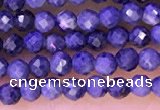 CTG1333 15.5 inches 2mm faceted round sapphire beads wholesale