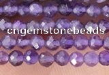 CTG1341 15.5 inches 2mm faceted round amethyst gemstone beads