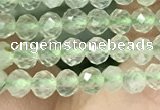 CTG1347 15.5 inches 3mm faceted round prehnite beads wholesale