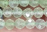 CTG1349 15.5 inches 5mm faceted round prehnite beads wholesale