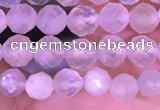 CTG1352 15.5 inches 4mm faceted round white moonstone beads